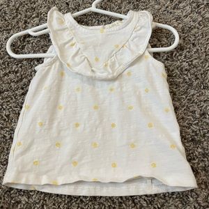 Chelsea & Violet daisy ruffle tank